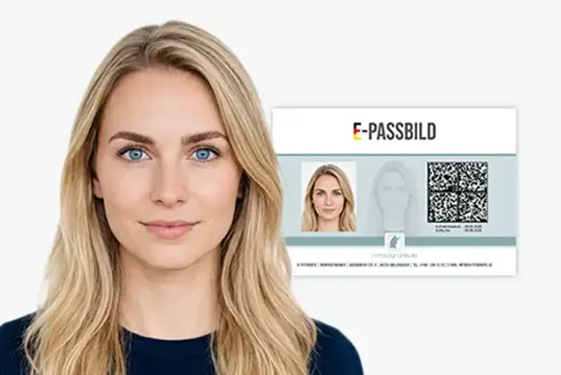 Passbild für Visum und ausländische Dokumente