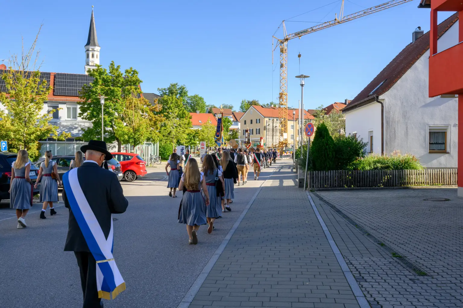 Festzug durch Odelzhausen beim 150-jährigen Jubiläum