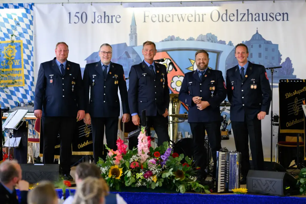 Geehrte Mitglieder der Feuerwehr Odelzhausen